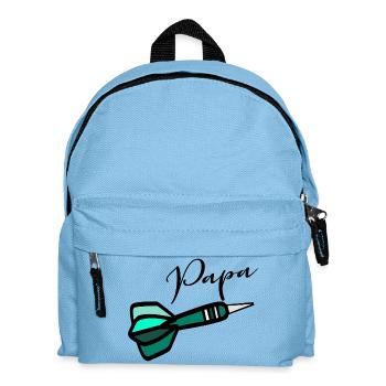 Darts Darts Dad - Kids' Backpack - light blue - Front