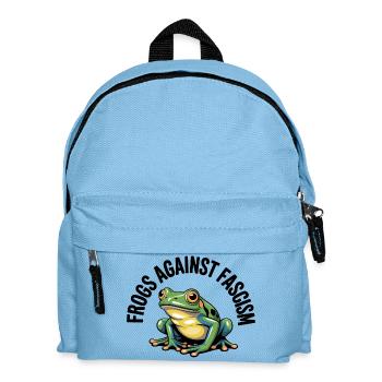 Grenouilles contre le racisme - T-shirt USA Frog - Sac à dos Enfant - bleu clair - Devant