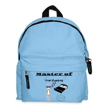 Master of Oversleeping - Kids' Backpack - light blue - Front