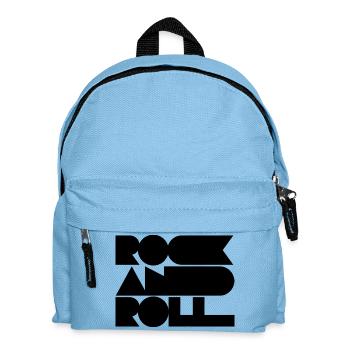 Rock and Roll logo design - Kids' Backpack - light blue - Front