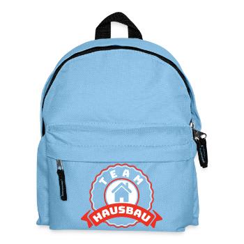 House Building Team Emblem Shirt - Kids' Backpack - light blue - Front