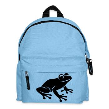 Frosch Symbol - Kinder Rucksack - Hellblau - Vorne
