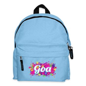 Goa India Couleurs rétro colorées Souvenir vintage - Sac à dos Enfant - bleu clair - Devant