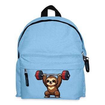 Powerful sloth lift - Kids' Backpack - light blue - Front