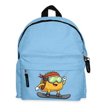 Taco Snowboard Sports d’hiver Nourriture fraîche - Sac à dos Enfant - bleu clair - Devant