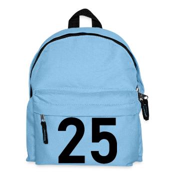 25. 25 ANS. 25e ANNIVERSAIRE. ANNIVERSAIRE 25 ANS. - Sac à dos Enfant - bleu clair - Devant