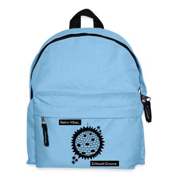Retro Vibes Echtzeit Groove - Kids' Backpack - light blue - Front