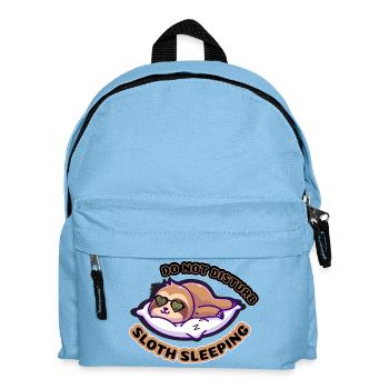 Do Not Disturb Faultier Schlaf - Kinder Rucksack - Hellblau - Vorne