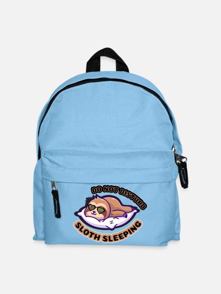Do Not Disturb Faultier Schlaf - Kinder Rucksack - Hellblau