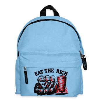 Eat the rich - Marx Engels Lenin - Döner Kebab - Kids' Backpack - light blue - Front