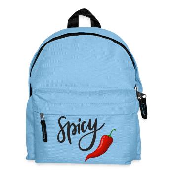 Spicy Chili Pepper Skript Lustiger Essenshumor - Kinder Rucksack - Hellblau - Vorne