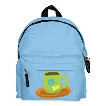 Cup Teacup Birthday Morning Grouch - Kids' Backpack - light blue - Front