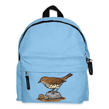 Song Thrush Wilderness Bird Garden - Kids' Backpack - light blue - Front
