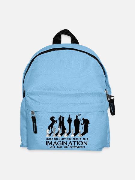 Schachlogik - Kinder Rucksack - Hellblau