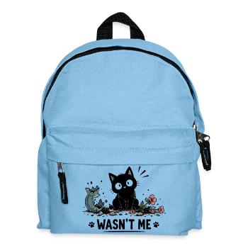 N’étais-je pas drôle chat noir avec cassé - Sac à dos Enfant - bleu clair - Devant