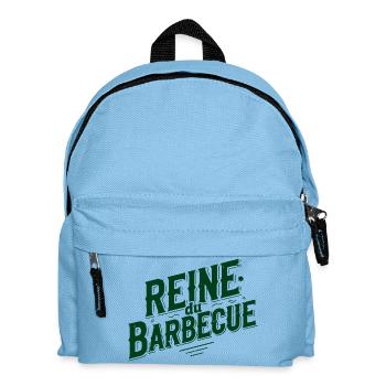Königin des grünen Barbecues - Kinder Rucksack - Hellblau - Vorne