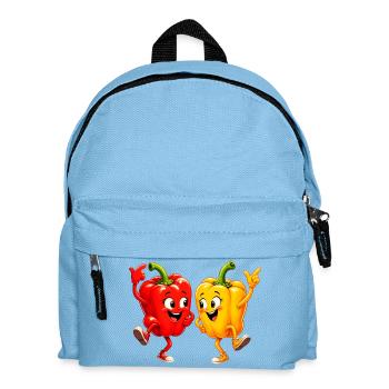 Peppers Vegetables at the Dance - Kids' Backpack - light blue - Front