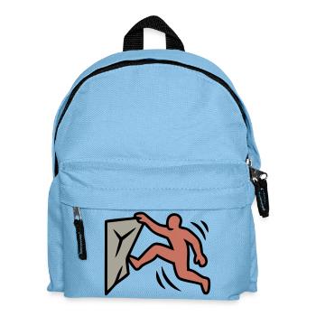 Boulderer Jump Climbing Bouldering Sports - Kids' Backpack - light blue - Front