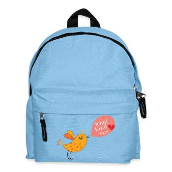  Schulkind 2026 - Kinder Rucksack - Hellblau - Vorne
