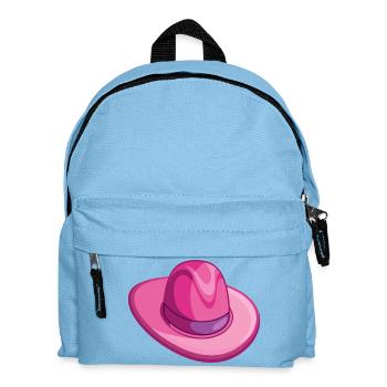Chapeau de cowboy rose - Sac à dos Enfant - bleu clair - Devant