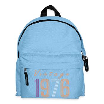 "Vintage 1976" Retro-Geburtstagsdesign - Kinder Rucksack - Hellblau - Vorne