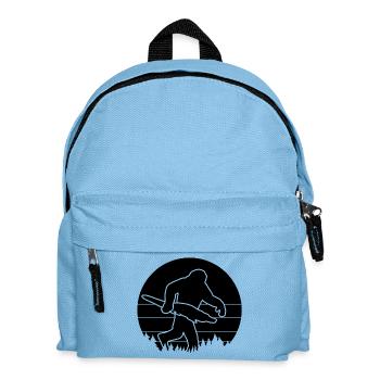 Bigfoot mit Alligator Silhouette - Kinder Rucksack - Hellblau - Vorne