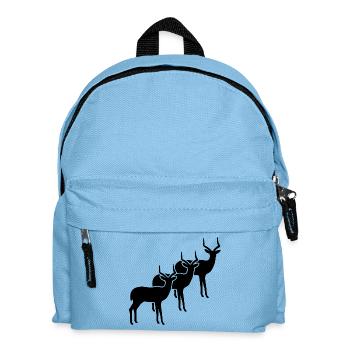 Antelope Silhouettes Minimalist - Kids' Backpack - light blue - Front