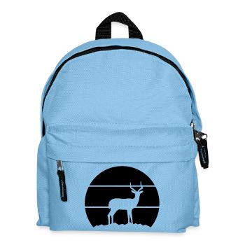 Antilope Silhouette - Kinder Rucksack - Hellblau - Vorne