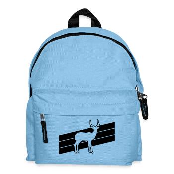 Antelope Silhouette - Kids' Backpack - light blue - Front