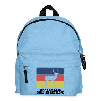 Antelope Humor Saying - Kids' Backpack - light blue - Front