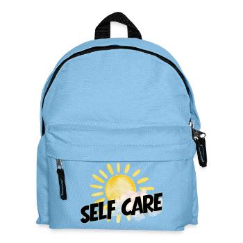 Selbstfürsorge Sonne – Sanfter Optimismus - Kinder Rucksack - Hellblau - Vorne