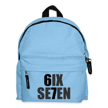 Six Seven - 67 - Typo - Meme - Basketball - 6-7 - Kids' Backpack - light blue - Front