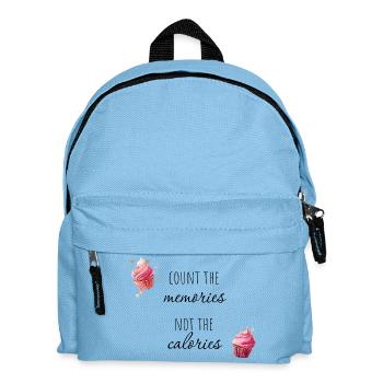 Count the memories, not the calories. - Kids' Backpack - light blue - Front