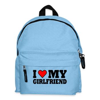 I love my girlfriend - Kinder Rucksack - Hellblau - Vorne