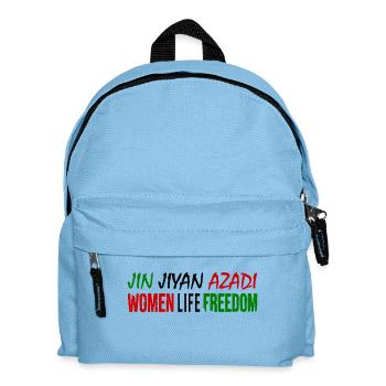 Women life freedom jin jiyan azadi - Sac à dos Enfant - bleu clair - Devant