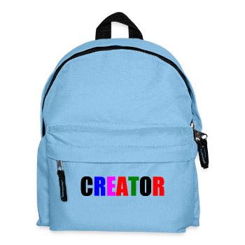 Creator - Kinder Rucksack - Hellblau - Vorne