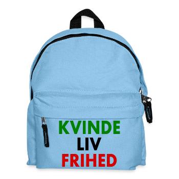 Liberté de vie féminine - Sac à dos Enfant - bleu clair - Devant