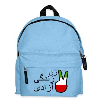 Jin jiyan azadi زن زندگی آزادی - Sac à dos Enfant - bleu clair - Devant