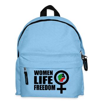 Women life freedom - Kinder Rucksack - Hellblau - Vorne
