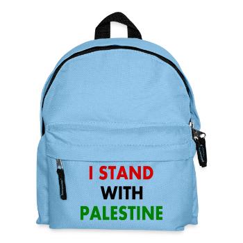 I stand with palestine - Kids' Backpack - light blue - Front
