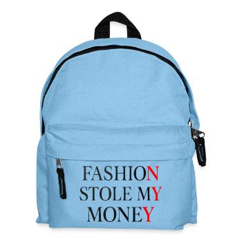 La mode m’a volé mon argent - Sac à dos Enfant - bleu clair - Devant
