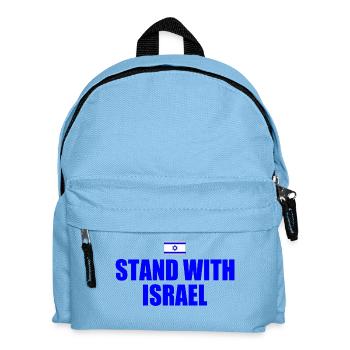 Stand with israel - Kids' Backpack - light blue - Front
