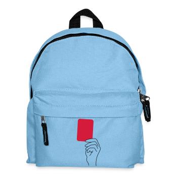 Rote Karte - Kinder Rucksack - Hellblau - Vorne