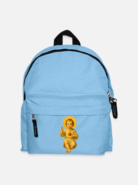 Heiliger Herzjunge Illustration - Kinder Rucksack - Hellblau