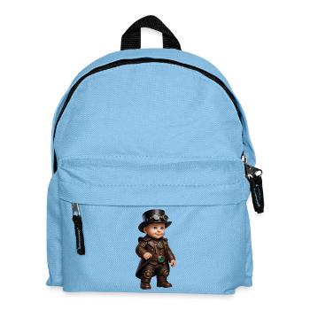 DAMPFPLÜSCHTIER – Baby & Kinder - Kinder Rucksack - Hellblau - Vorne