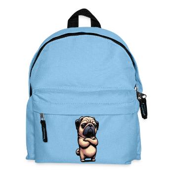 Carlin Carlin Propriétaire de carlin Amoureux du carlin Porte-carlin - Sac à dos Enfant - bleu clair - Devant
