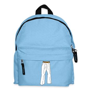 weisse hose - Kinder Rucksack - Hellblau - Vorne