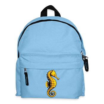 Seepferdchen - Kinder Rucksack - Hellblau - Vorne