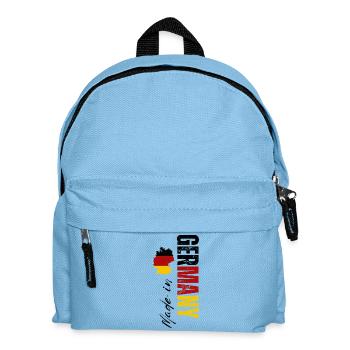 Fabriqué en Allemagne, conception verticale - Sac à dos Enfant - bleu clair - Devant