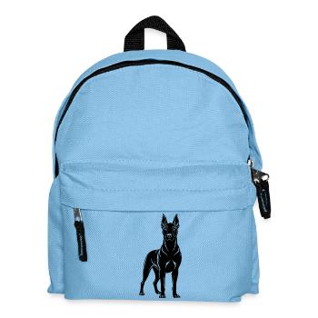 Belgian Malinois - Kids' Backpack - light blue - Front